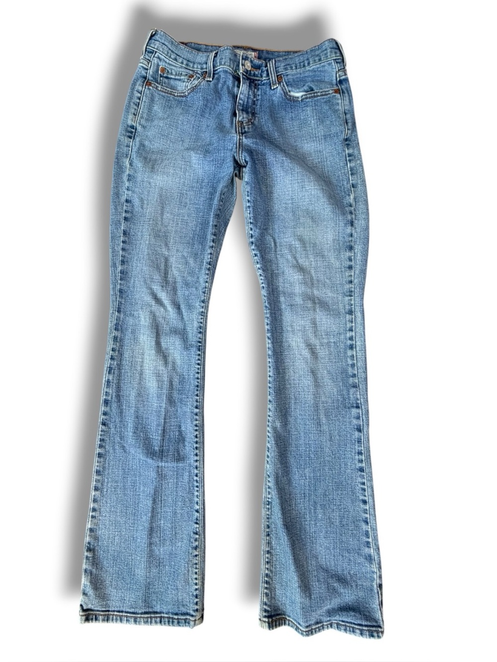 Levi’s 515 Bootcut Jeans Women’s Size 8 Long Light Wash Mid Rise Stretch Denim